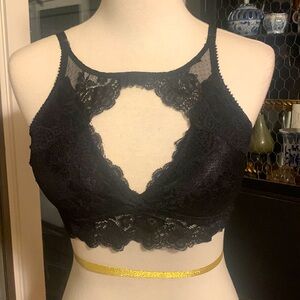 Sophie B. Bralette NWOT Size Large black lace